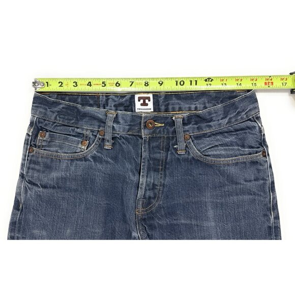 Tellason Mens Jeans White Oak Cone Selvedge Distressed Denim Size 30x32 USA - Picture 6 of 13